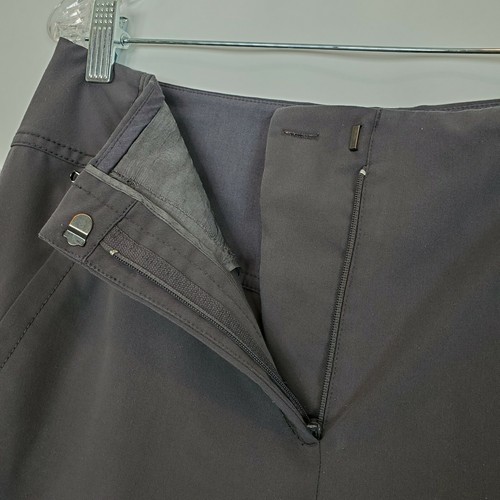 Magaschoni Collection 8 Women's Grey Trousers Career Slim Ankle Zip Pants - Picture 6 of 8