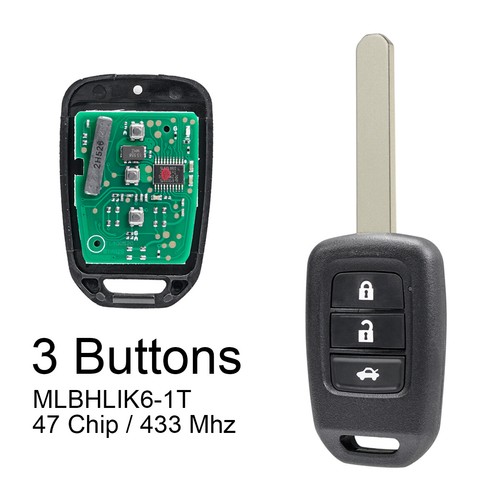 Portachiavi telecomando auto 433 MHz ID47/7961 chip adatto per Honda CRV 2013-2015 - Foto 9 di 9