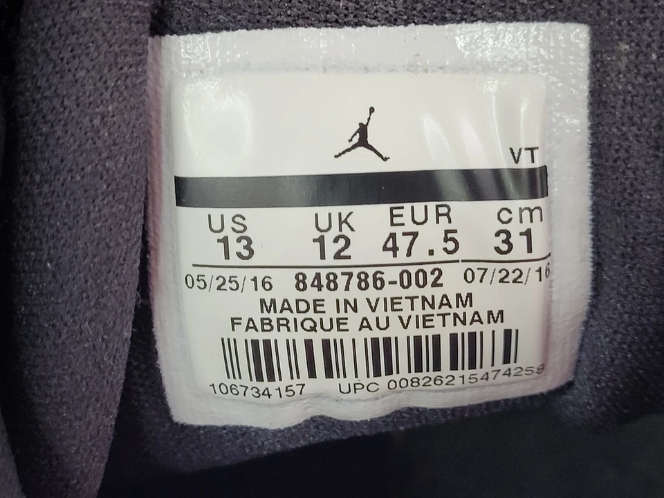 Zapatillas deportivas de baloncesto Air Jordan para hombre talla 13 rojas negras BCT Mid 3 Foto 4 de 4