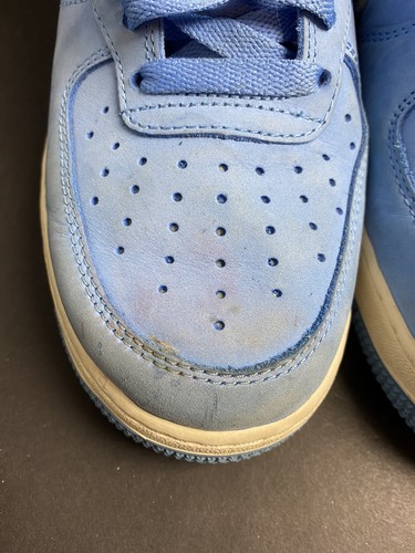 Nike Air Force 1 Hi Retro QS University Blue/Summit White 8.5 743546-400 UNC - Picture 3 of 11
