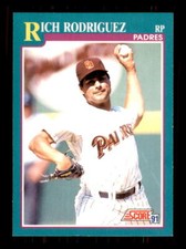 1991 Baseball Score Rich Rodriguez San Diego Padres #593 RC
