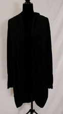 REMA Women's Plus Jersey Modal Hoodie Cardigan 3.0 CD4 Black Size P1 NWT