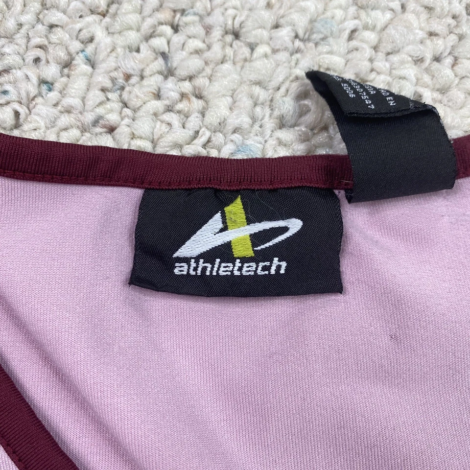 Top activo Athletech para mujer talla XL rosa cuello en V sin mangas ligero elástico Foto 3 de 4