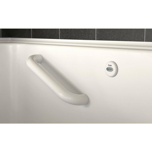 Gelcoat Value Series 52 In. Left Hand Walk-In Air Bathtub in White - Picture 8 of 12