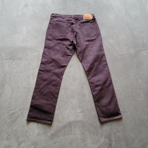 Jeans uomo Levi's 501 taglio dritto bottoni Fly W38 X L32 viola - Foto 9 di 13