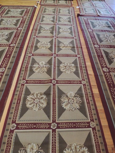 Rug Runner Needlepoint Aubusson Oriental Runners 3x8, 3x10, 3x12, 3x14 Floral - 第 3/22 張圖片