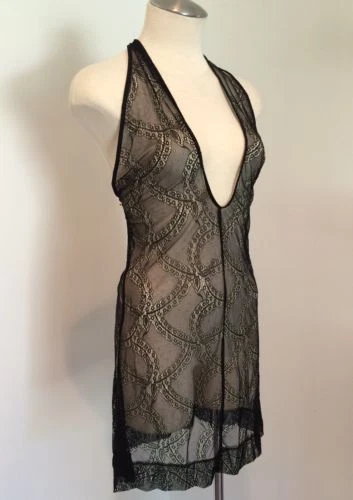 NUEVO VESTIDO DE ENCUBRIMIENTO $148 BEACH BUNNY SHEER DELIGHT HALTER TODAS LAS TALLAS Foto 3 de 4