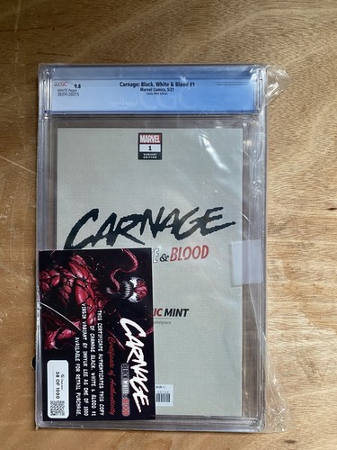 Inhyuk Lee Carnage #1 CGC 9.8 COA Ltd. Virgin (#38/1000) Black, White and Blood - Picture 2 of 3