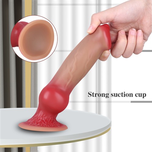 Large Fantasy Realistic Dildo Dong Silicone Penis Anal Plug Vagina Adult Sex Toy - Picture 12 of 16