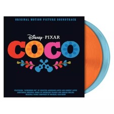 Coco Soundtrack & Score 2x BLUE & ORANGE VINYL LP Record Disney Pixar Deluxe NEW