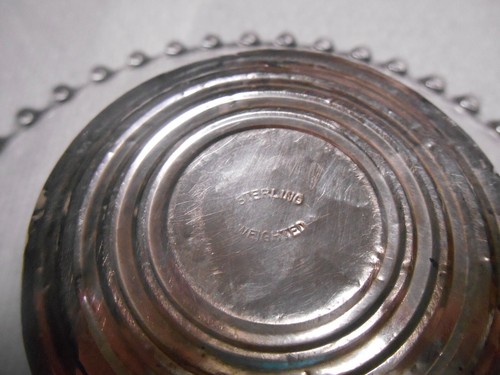 Lovely Imperial Candlewick Sterling Footed 6 5/8" Pedestal Plate - Picture 6 of 7