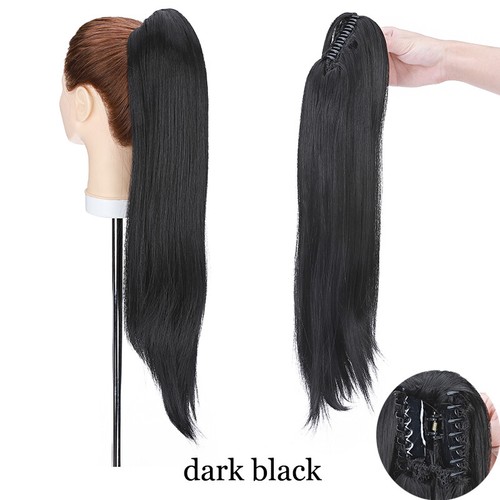 New Warping Corn Wave Claw Ponytail Piece Clip in on Pony Tail Hair Extensions - Picture 41 of 63