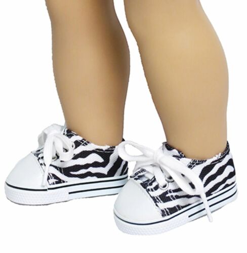 Assorted Canvas Low-Top Sneakers Tennis Shoes fit 18" American Girl Doll - Picture 16 of 16