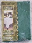 The Damask Designers Collection Solid Emerald Green Cloth Tablecloth NEW 56" X 7