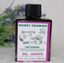 Money Drawing Magical Oil, (1) ,4DRM  Money,Wealth, Abundance Santeria, Hoodoo, 