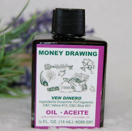 Money Drawing Magical Oil, (1) ,4DRM  Money,Wealth, Abundance Santeria, Hoodoo,  - Picture 1 of 6
