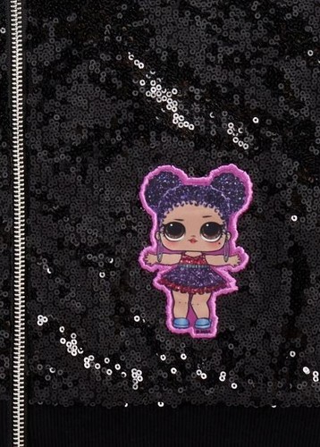L.O.L. Surprise! Girls All Over Print Reversible Bomber Jacket - 6/6X - Picture 3 of 3