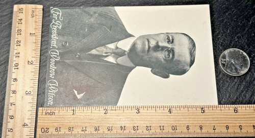 WOODROW WILSON CARTOLINA PUBBLICITARIA RITRATTI PRESIDENZIALI INDIANA HH7 - Foto 2 di 7