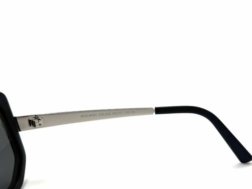 Cazal 662/3 Sonnenbrille 002 mattschwarz-silberfarben/graue Gläser mit Farbverlauf 60 mm - Bild 6 von 8