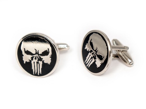 Gemelli The Punisher Netflix Daredevil cravatta clip fumetto gemelli uomo regalo - Foto 3 di 4