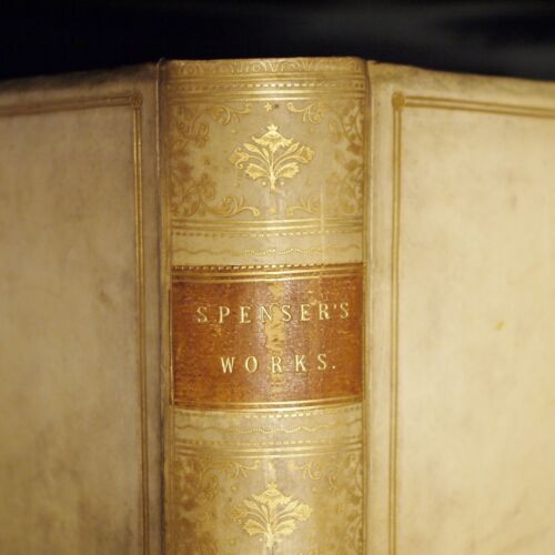 * Fine Binding * The Works of Edmund Spenser Faerie Queene Etc New Edition 1877 - Foto 2 di 11