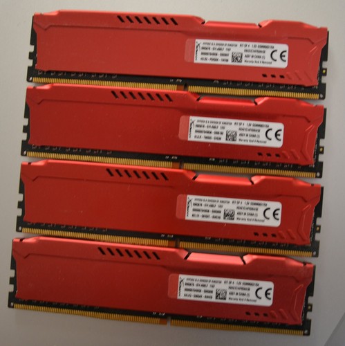 4x 8GB Kingston HyperX HX421C14FR2K4/32 Kit of 32gb - Picture 2 of 3