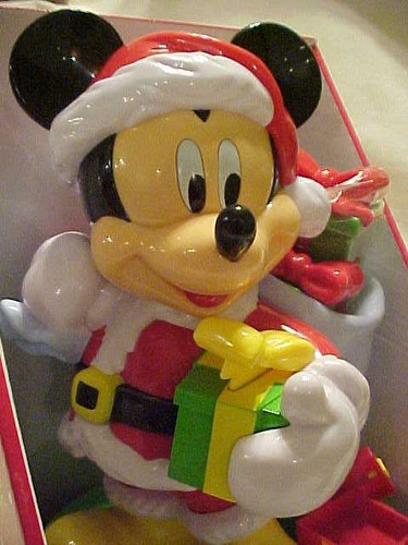 2020 DISNEY MICKEY MOUSE SANTA LIMITED EDITION 11" WEIHNACHTEN SÜSSIGKEITENSPENDER - Bild 2 von 6