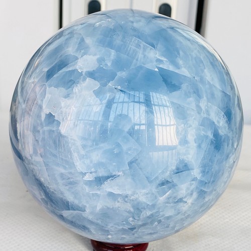 2720 g natürliche blaue Celestit Kristallkugel Kugel Heilung Madagaskar - Bild 11 von 12