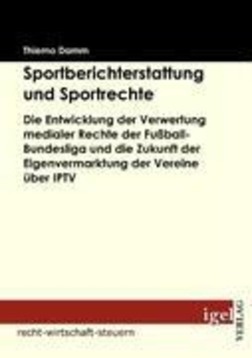 Thumbnail - Sportberichterstattung Und Sportrechte Thiemo Damm Taschenbuch