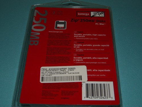 Iomega 250mg 2 Pack Zip Disc - Brand New - Unopened package - Afbeelding 3 van 3