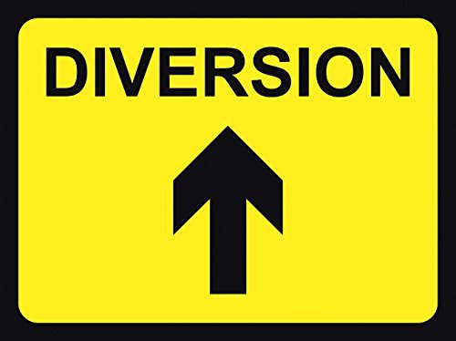 1050 x 750 mm  Temporary Sign Diversion arrow up 1050 x 750 mm  Temporary Sign Diversion arrow up