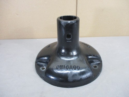 Vintage City of Chicago Metal Base For Pole Street Bus Stop Sign Parking Meter - Picture 11 of 12