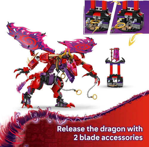 LEGO NINJAGO Thunderfang Dragon of Chaos Building Toy for Kids Ages 8+ - Dragon - Picture 4 of 12