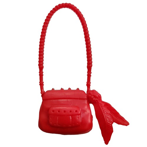 Monster High Primera Ola Toralei Rayas Muñeca Bolso Cartera Repuesto Rojo Negro - Imagen 5 de 6