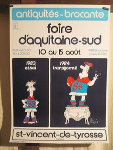 Affiche Ituria Rugby Brocante Pays Basque Humour Ebay