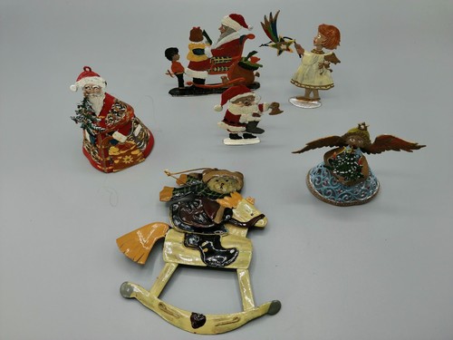 Weihnachtsdeko Zinnfiguren Konvolut Ornamente Standfiguren Wilhelm Schweizer ua - Bild 2 von 21