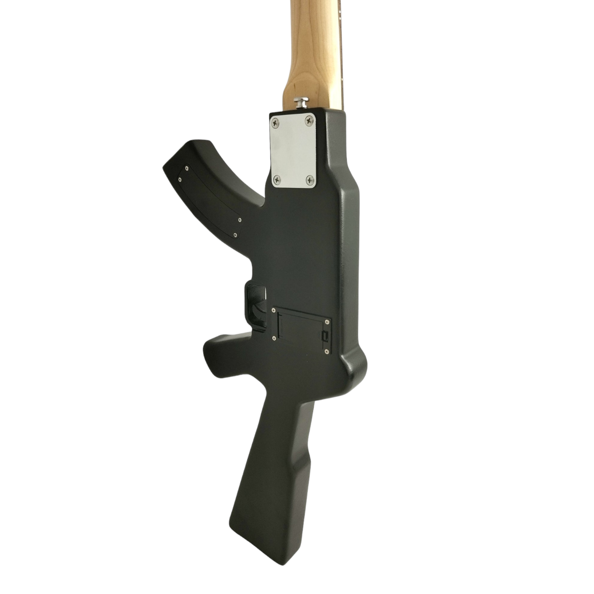 Haze HDE500BK Gun-Shaped(AK47) Electric Guitar,LED Lights on