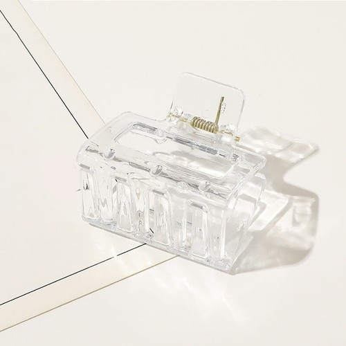 Groß Damen Hair Claw Groß Haarspange Rechteckig Acryl Harz Haarspange Clip *J - Picture 67 of 68