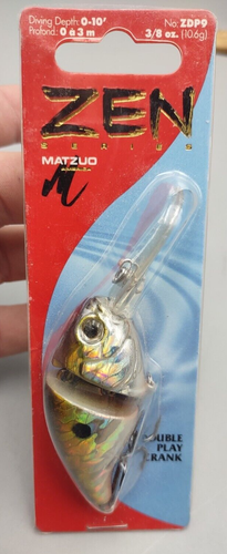 NEW Matzuo ZEN Double Play Crank ZPD9 3/8oz Gold Black Back Orange Belly - Picture 2 of 4