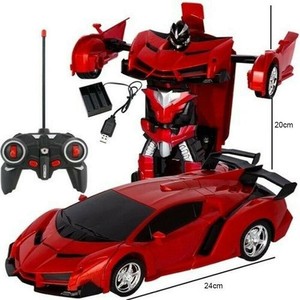 remote control transformer toy car with lights