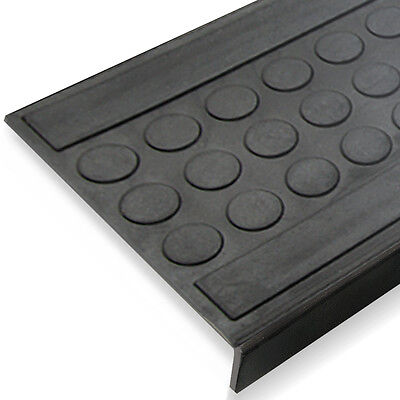 etm/® Stufenmatten Diamond rutschhemmende Gummistufenmatten f/ür den Au/ßenbereich 5 er Sparpack 25x65cm