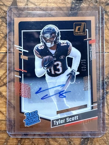 2023 Panini Clearly Donruss - Rated Rookie Orange #89 Tyler Scott /75 (RC)