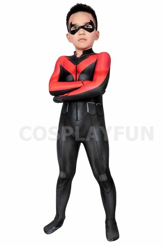 Teen Titans The Judas Contract Nightwing Costume Cosplay Suit Kids Dick Grayson - Picture 3 of 12