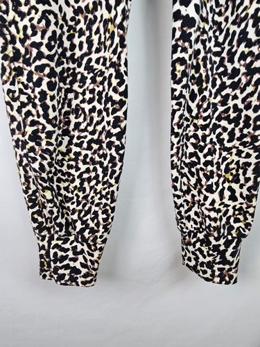 CAbi Women's Jogger Pants Size Small Leopard Print Pull On Casual Pants - Picture 4 of 9