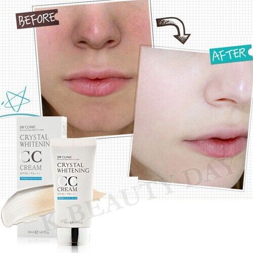 3W Crystal Whitening CC Cream SPF50 PA+++ 50ml #Beige / BB Cream K-Beauty Korea - 第 5/13 張圖片