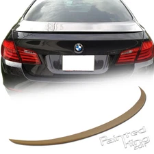 US Matte Black 2011+ Fit For BMW F10 Trunk Spoiler Rear Wing 4D