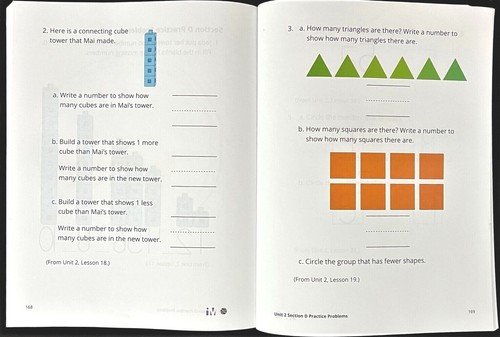 Kindergarten -LEARN ZILLION -STUDENT WORKBOOK (Unit 2) (2021, Illustrative Math) - Picture 11 of 11