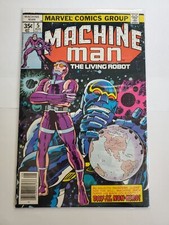 MACHINE MAN # 5 VOL 1 - 1978 - THE LIVING ROBOT  JACK KIRBY