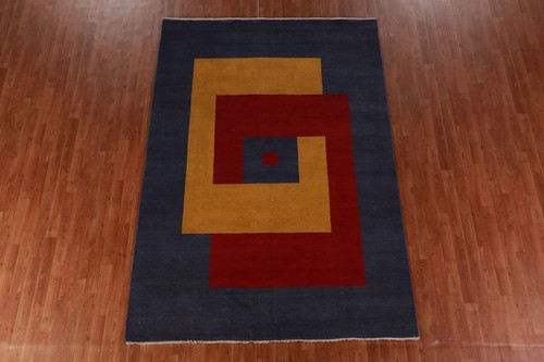Durable Modern Gabbeh Wool Rug - Made to Last! 6x9 ft - 第 13/18 張圖片
