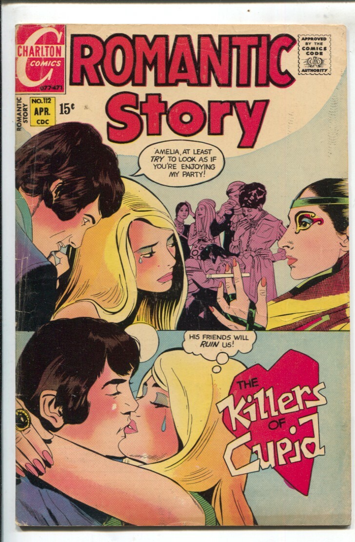 Romantic Story #112 1971-Charlton-KIllers Of Cupid-woman smoking cigarette on...